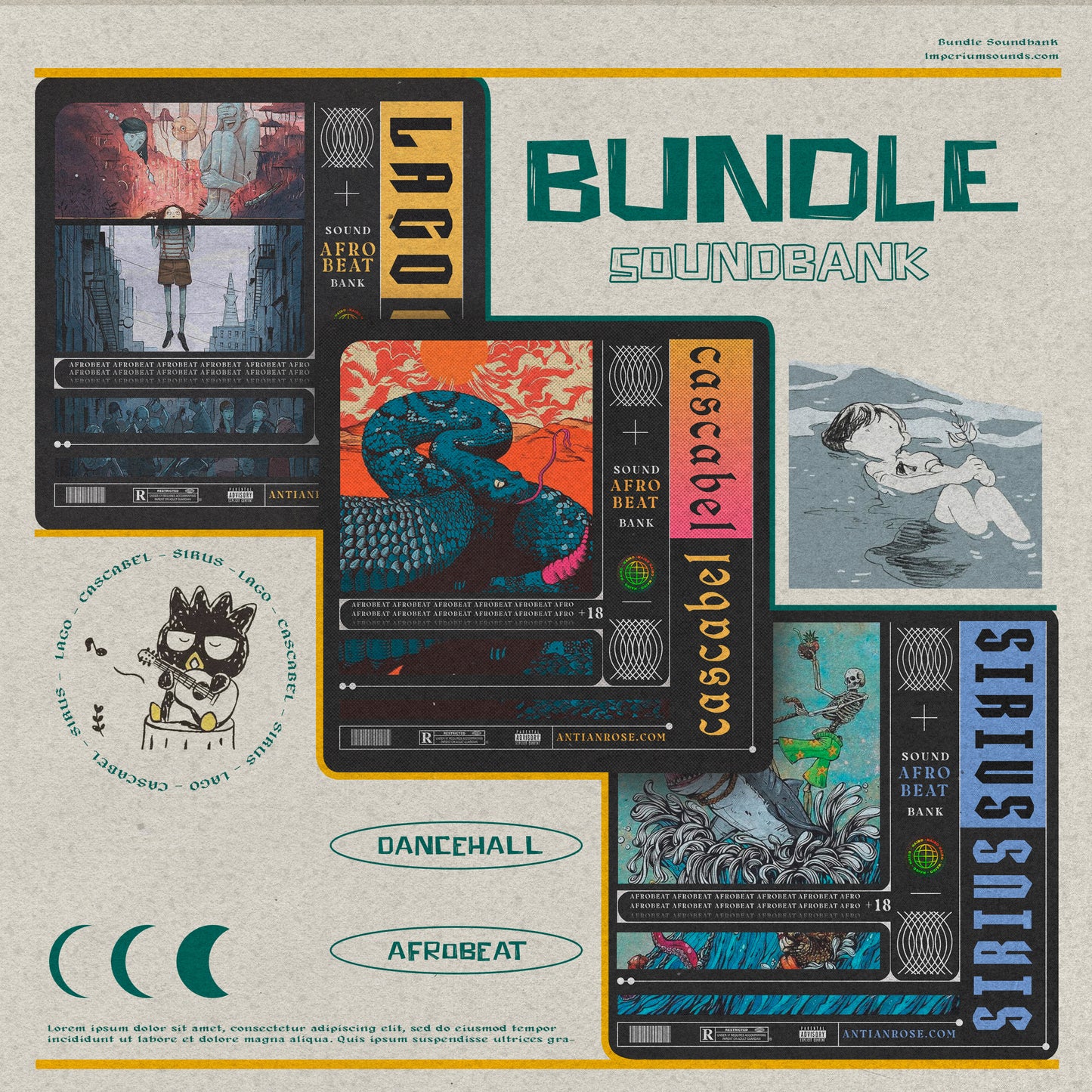 Cascabel, Lago & Sirius - BUNDLE Dancehall Afrobeat Soundbank