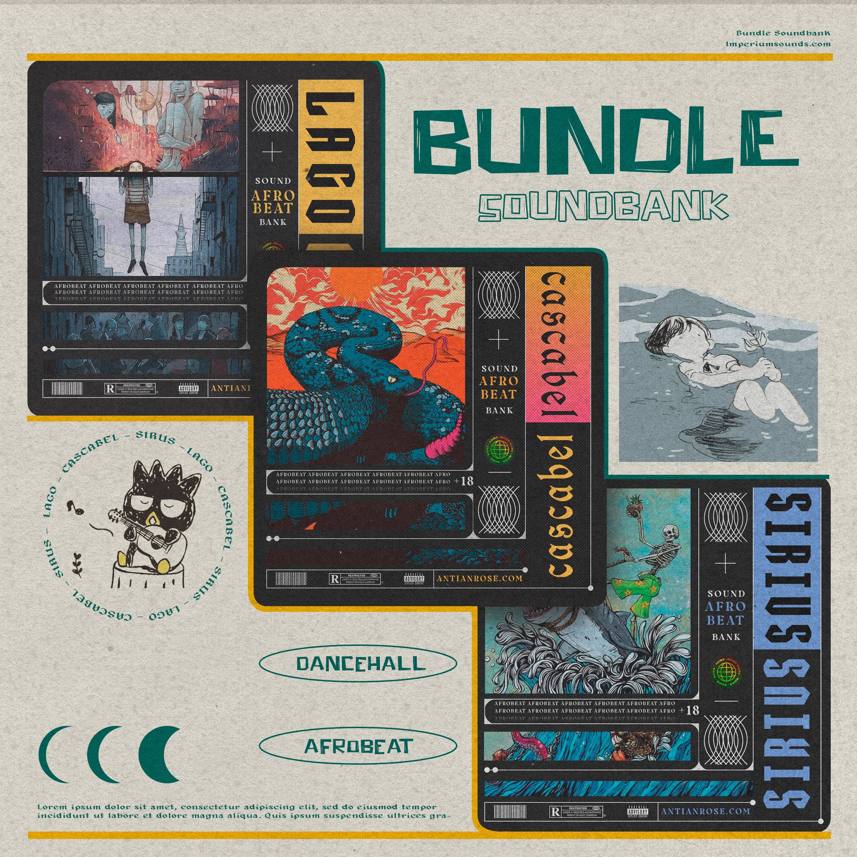 Cascabel, Lago & Sirius - Afrobeat BUNDLE
